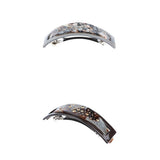 2 Piece French Acetate Hair Clip Automatic Barrette Women Thick Hair Hairpin