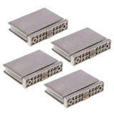 4x 360 Degree Bathroom Showcase Cabinet Bracket Glass Shower Door Hinge-5mm