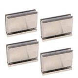 4x 360 Degree Bathroom Showcase Cabinet Bracket Glass Shower Door Hinge-5mm