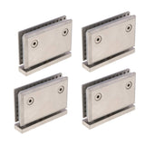 4x 360 Degree Bathroom Showcase Cabinet Bracket Glass Shower Door Hinge-5mm