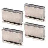 4x 360 Degree Bathroom Showcase Cabinet Bracket Glass Shower Door Hinge-5mm