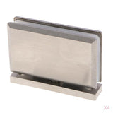 4x 360 Degree Bathroom Showcase Cabinet Bracket Glass Shower Door Hinge-5mm