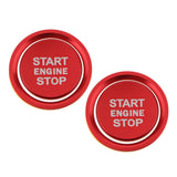 2 Pack Aluminium Steering Wheel Sticker Badge Trim Trapezoid For Audi Red