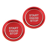 2 Pack Aluminium Steering Wheel Sticker Badge Trim Trapezoid For Audi Red