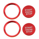 2 Pack Aluminium Steering Wheel Sticker Badge Trim Trapezoid For Audi Red