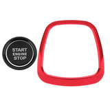 3 Pieces Engine Start Ignition Button Sticker+ Wheel Sticker Badge Trim