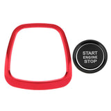 3 Pieces Engine Start Ignition Button Sticker+ Wheel Sticker Badge Trim