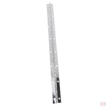 8pcs Thick Stainless Steel Continuous/Piano Hinge Strap for Marine Boat Door
