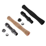 2 Sets Fly Fishing Rod Handle Grip with Reel Seat for Rod Building or Repair