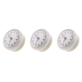 3pcs Silicone Waterproof Kitchen Bathroom Bath Shower Suction Cup Clock