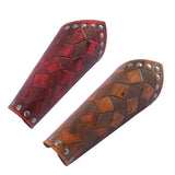 Vintage Medieval Unisex Bracers Leather Gauntlet Wristband Bracers Arm Armor