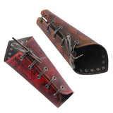 Vintage Medieval Unisex Bracers Leather Gauntlet Wristband Bracers Arm Armor