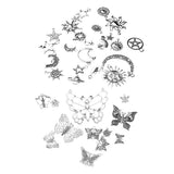 Sun Moon Star Insect Charm Pendant for DIY Necklace Bracelet Jewelry Making