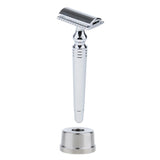 Men's Double Edge Safety Shaving Razor Alloy Classic Manual Shaver Base Set