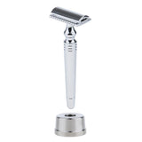 Men's Double Edge Safety Shaving Razor Alloy Classic Manual Shaver Base Set