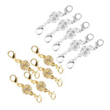 10 Pieces Crystal Round 8mm Ball Lobster Clasp Hook Magnetic Jewelry Making