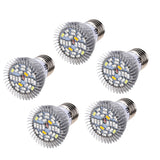 5x E27 10W Full Spectrum LED Growing Light Bulb Lamp For Flower Indoor Plant