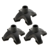 3pcs Anti-skid Shock Absorb Walking Stick End Crutch Cane Rubber Tips 19mm