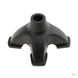 3pcs Anti-skid Shock Absorb Walking Stick End Crutch Cane Rubber Tips 19mm