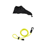 Spray Skirt Kayak Cockpit Deck Cover Sprayskirt and Paddle Leash Rod Lanyard