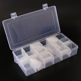 2 Pieces 18 Grids Embroidery Floss Organizer Box + 240 Plastic Floss Bobbins