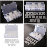 2 Pieces 18 Grids Embroidery Floss Organizer Box + 240 Plastic Floss Bobbins