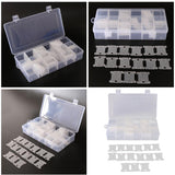 2 Pieces 18 Grids Embroidery Floss Organizer Box + 240 Plastic Floss Bobbins