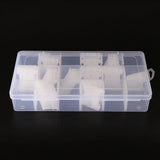 2 Pieces 18 Grids Embroidery Floss Organizer Box + 240 Plastic Floss Bobbins