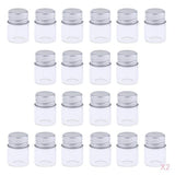 40X Empty Refillable Cosmetic Container Bottle Round Glass Jar Cannings 5ml