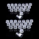 40X Empty Refillable Cosmetic Container Bottle Round Glass Jar Cannings 5ml
