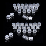 40X Empty Refillable Cosmetic Container Bottle Round Glass Jar Cannings 5ml