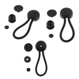 3pcs Ball Bungee Bungie Cord Heavy Duty Boat Canopy Tarp Tie Downs Kit Black