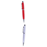 2 Pcs 3in1 USB 2.0 Flash U Disk Screen Stylus Pen Writing Ballpoint Pen 32GB
