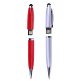 2 Pcs 3in1 USB 2.0 Flash U Disk Screen Stylus Pen Writing Ballpoint Pen 32GB