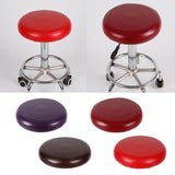 Pack 4- Home Bar Stool Covers PU Leather Round Chair Seat Cushions Sleeves