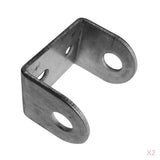 2 Pieces Repalcement Kayak Rudder Mount Bracket Hardware Accessories