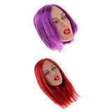 1/6 Scale Female Head Sculpture Sculpt Models for Phicen 12'' Action Figures