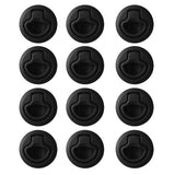 12Pieces Nylon 2" Flush Pull Slam Latch for Boat Marine Deck Hatch 1/2" Door