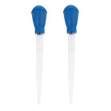 2pcs Aquarium Pipette Dropper Fish Tank Clean Coral Target Feeder 30ml  Blue