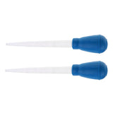 2pcs Aquarium Pipette Dropper Fish Tank Clean Coral Target Feeder 30ml  Blue