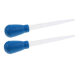 2pcs Aquarium Pipette Dropper Fish Tank Clean Coral Target Feeder 30ml  Blue