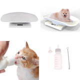 Digital Pet Scale Measure Dog Cat Weight with Milk Nursing Feeding Bottle