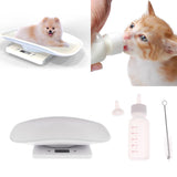 Digital Pet Scale Measure Dog Cat Weight with Milk Nursing Feeding Bottle