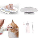 Digital Pet Scale Measure Dog Cat Weight with Milk Nursing Feeding Bottle