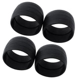 2 Pair Road Bike Drop Bar Fixed Gear Bicycle Handlebar Tape Bundle Ring 01
