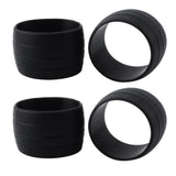 2 Pair Road Bike Drop Bar Fixed Gear Bicycle Handlebar Tape Bundle Ring 01