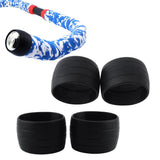 2 Pair Road Bike Drop Bar Fixed Gear Bicycle Handlebar Tape Bundle Ring 01