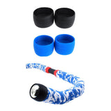 2 Pair Road Bike Drop Bar Fixed Gear Bicycle Handlebar Tape Bundle Ring 03