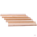 10pcs Wooden Strips Wood Sticks Pine Wood Long Sticks for Crafts 250x50x8mm