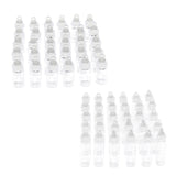 60 Pieces Mini Clear Glass Jars Vials Essential Oil DIY Decoration Bottles